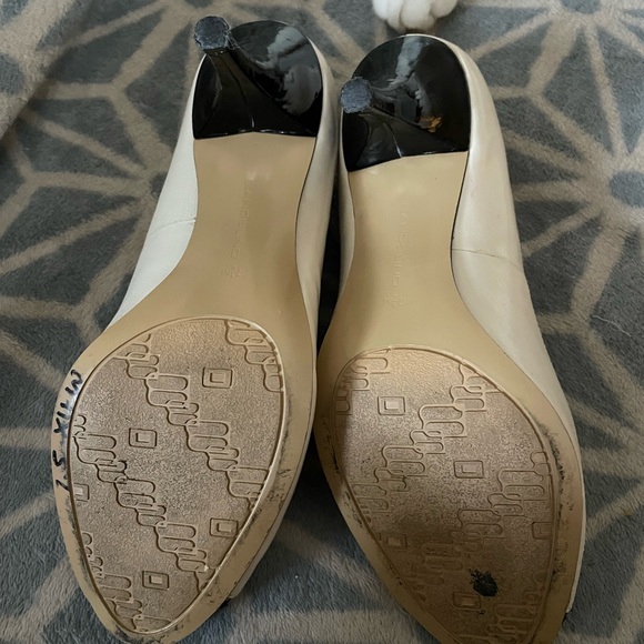 Chic Bandolino Peep-Toe Heels - Black & Cream - Picture 3 of 4